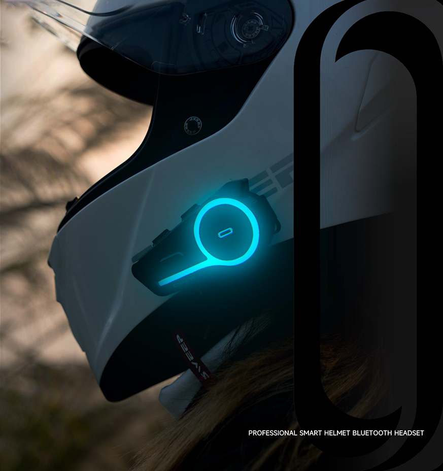 Auriculares Bluetooth para casco inteligente de motocicleta